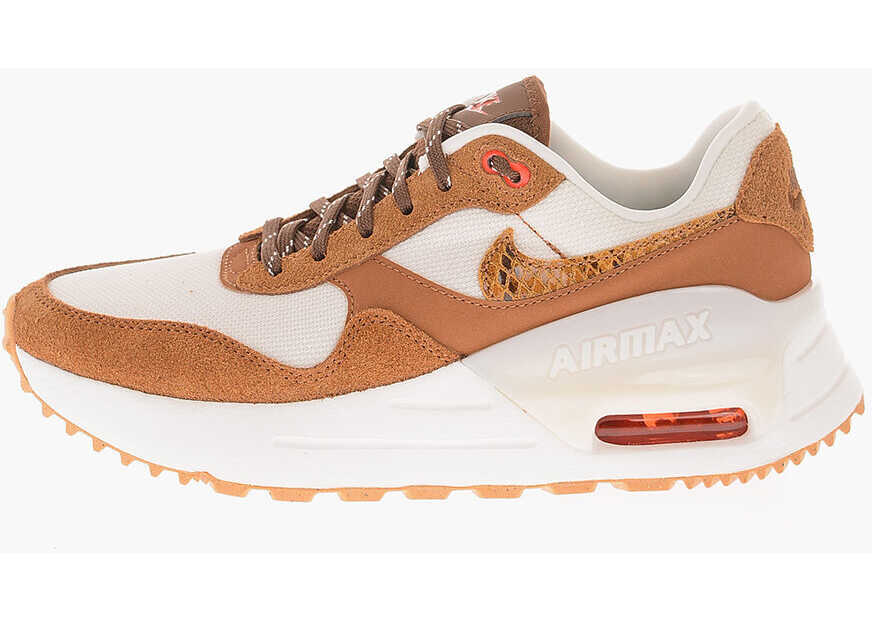 Sneakers Nike Leather And Fabric Air Max Systm Se Sneakers With Reptile Ef White Femei (BM 9906251) 2
