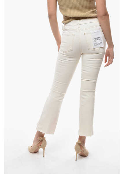 Blugi drepti FRAME Boot Cut Jeans With Frayed Hem 18Cm Beige Femei (BM 9908075) 2