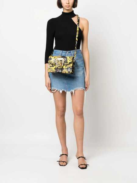 Genti de umar Versace Jeans Couture Saffiano Faux Leather Baroque Motif Range F Wi Yellow Femei (BM 9908156) 2