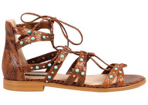 Papuci Patrizia Pepe 2V9586 Brzowy Femei (BM 9910022) 4