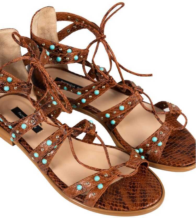 Papuci Patrizia Pepe 2V9586 Brzowy Femei (BM 9910022) 5