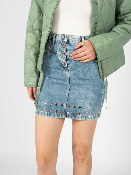 Fuste casual Patrizia Pepe 8J0965 Niebieski Femei (BM 9910028) 5