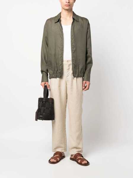 Jachete PT TORINO Linen Jacket DOVE Barbati (BM 9910127) 2