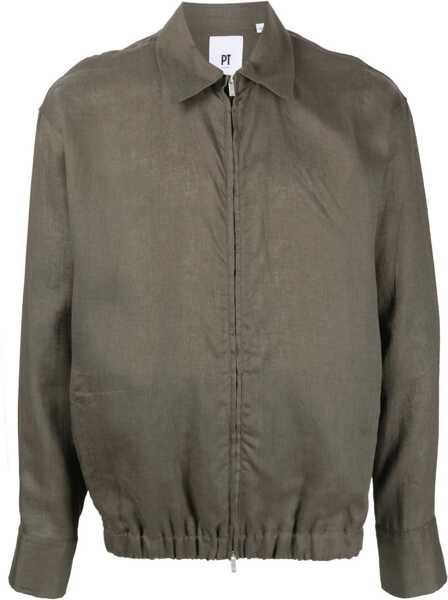 Jachete PT TORINO Linen Jacket DOVE Barbati (BM 9910127) 1