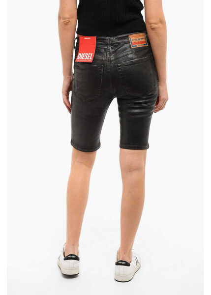Pantaloni scurti Diesel De-Ginny Denim Shorts With Skinny-Fit Black Femei (BM 9911795) 2