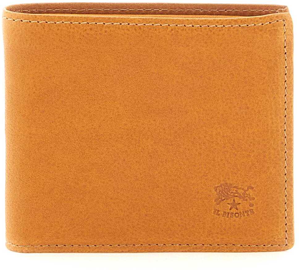 IL BISONTE Leather Bifold Wallet NATURALE