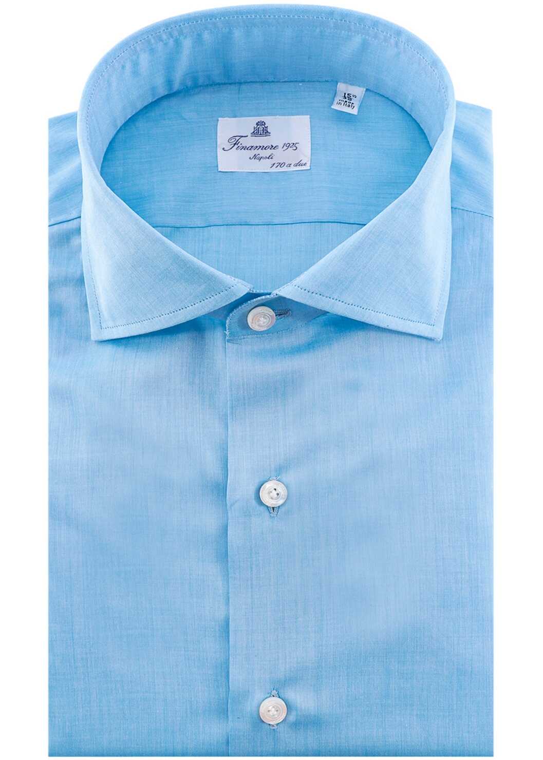 FINAMORE Cotton Shirt BLUE