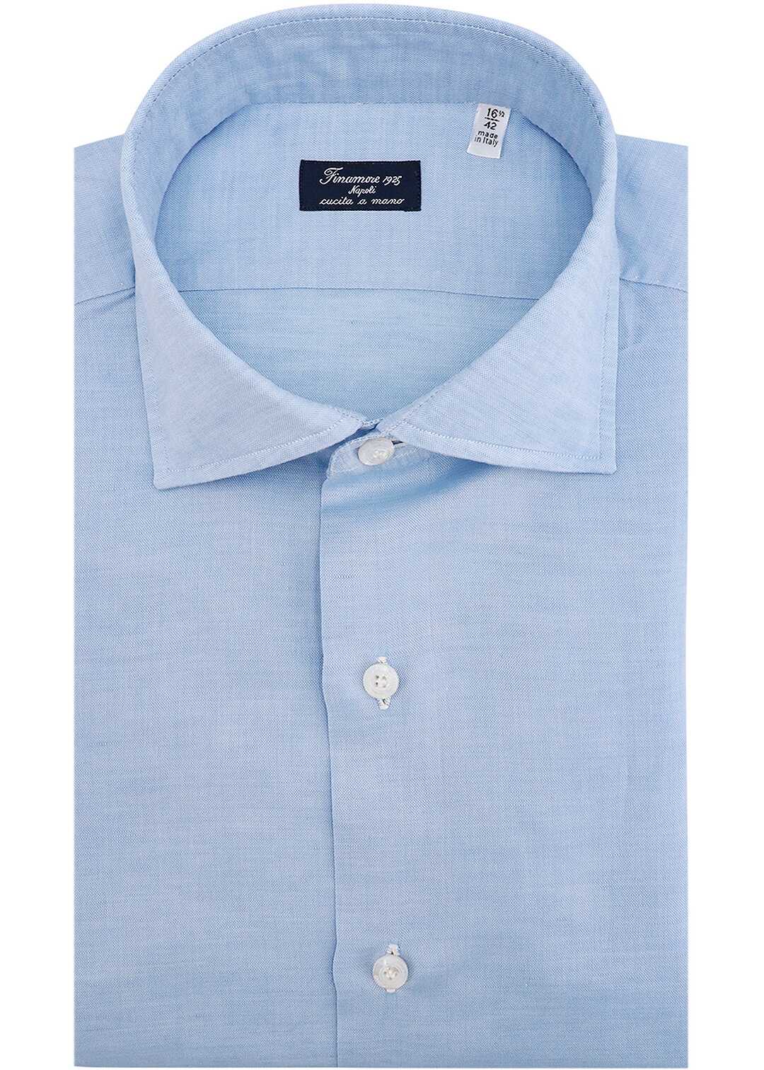 FINAMORE Cotton Shirt BLUE