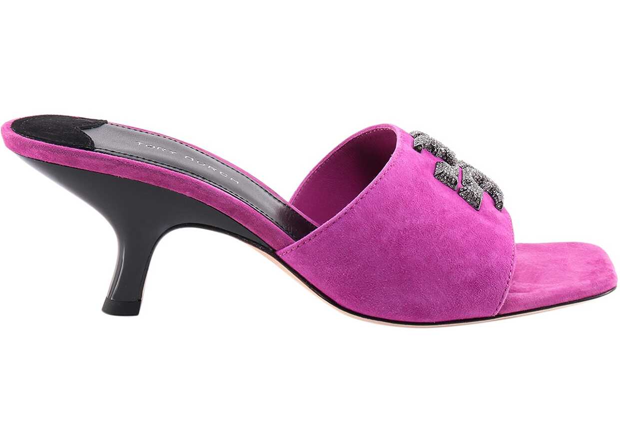 Tory Burch Suede Sandals PURPLE