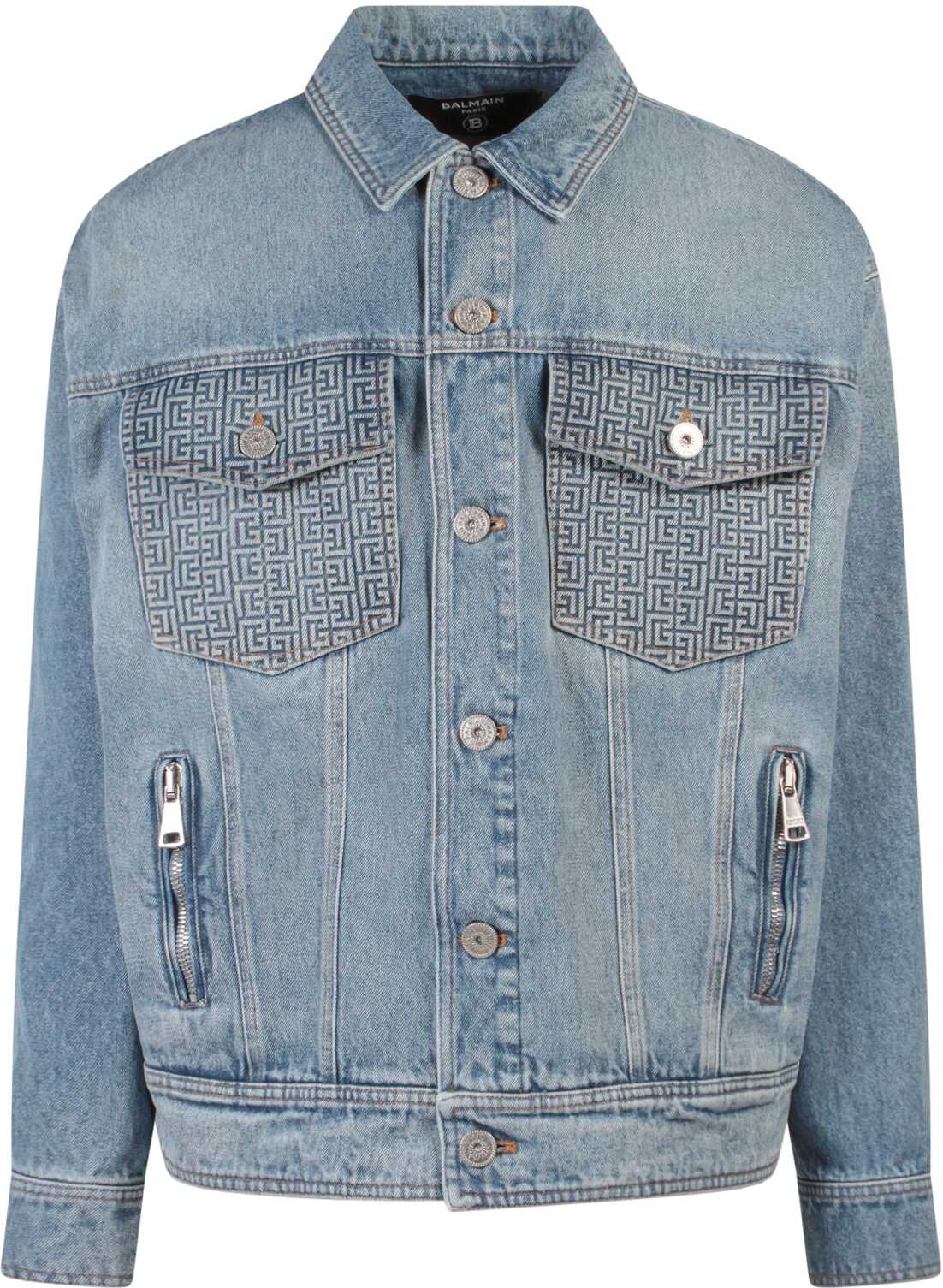 Balmain Cotton Jacket BLUE