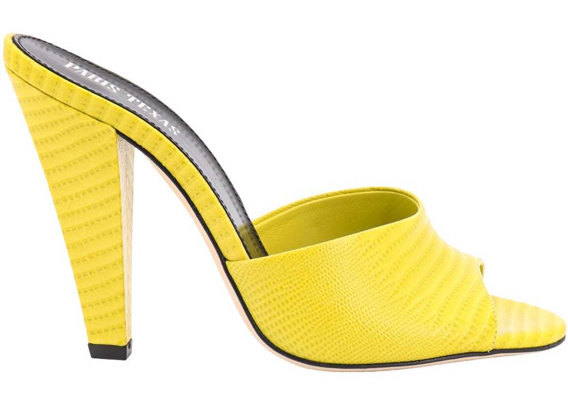 Paris Texas Leather Sandals YELLOW