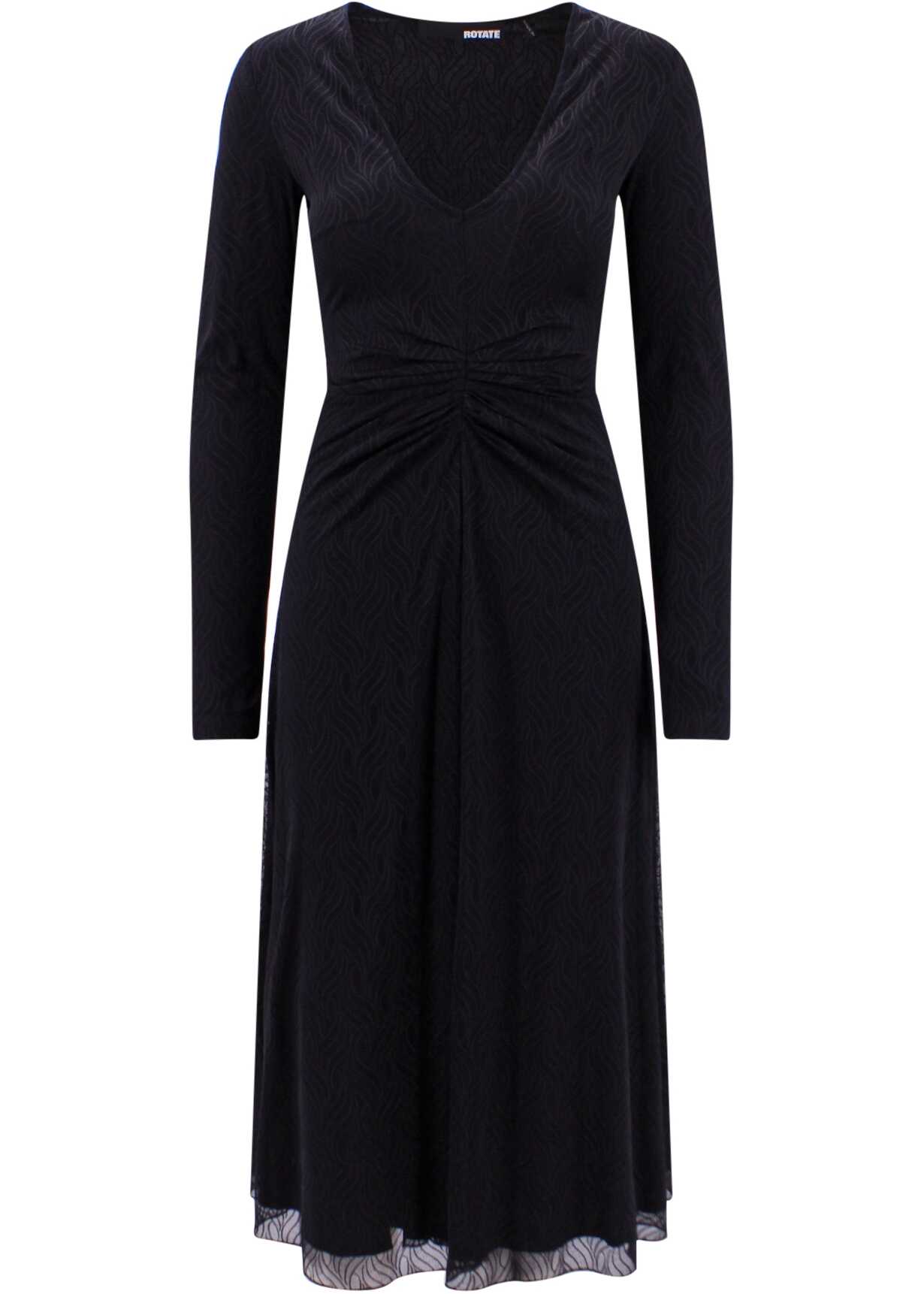 ROTATE Birger Christensen Polyester Dress BLACK