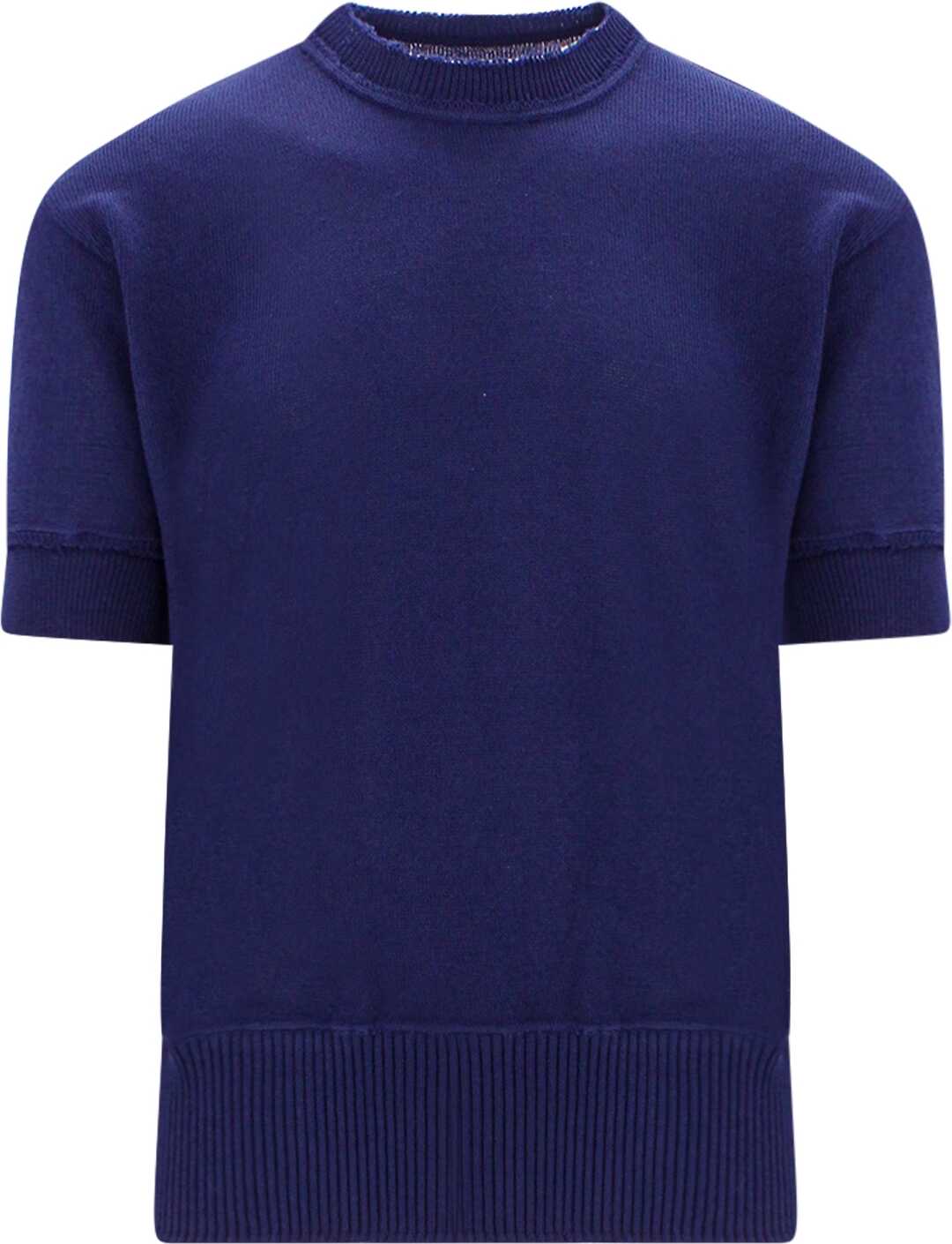 Maison Margiela Wool T-Shirt BLUE