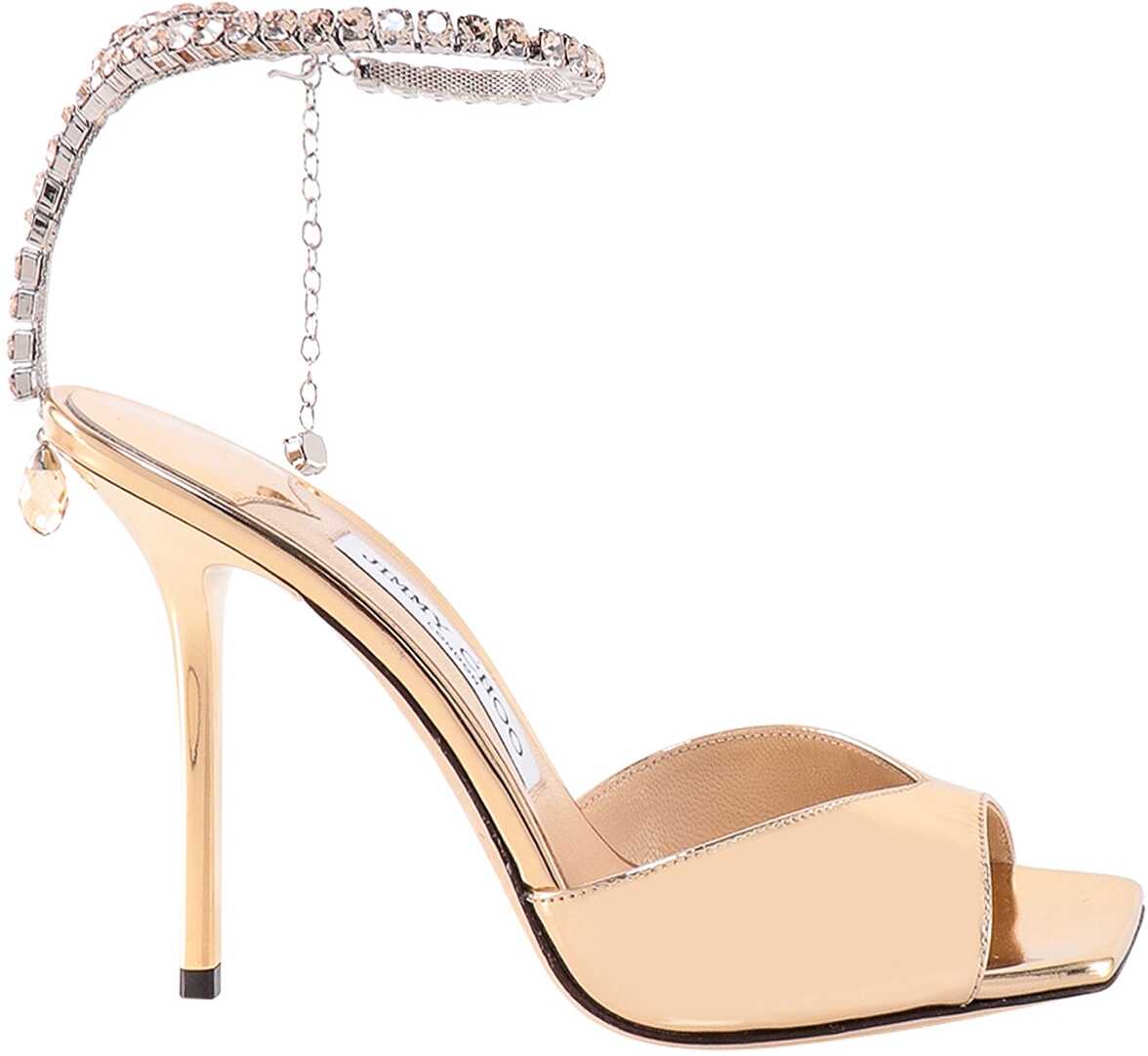 Jimmy Choo Leather Sandals GOLD