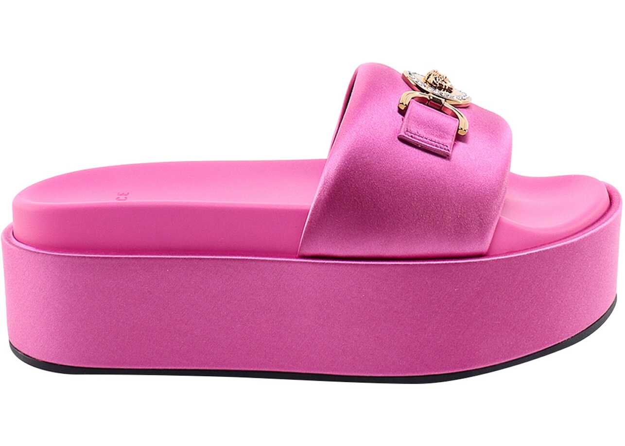 Versace Satin Sandals PINK
