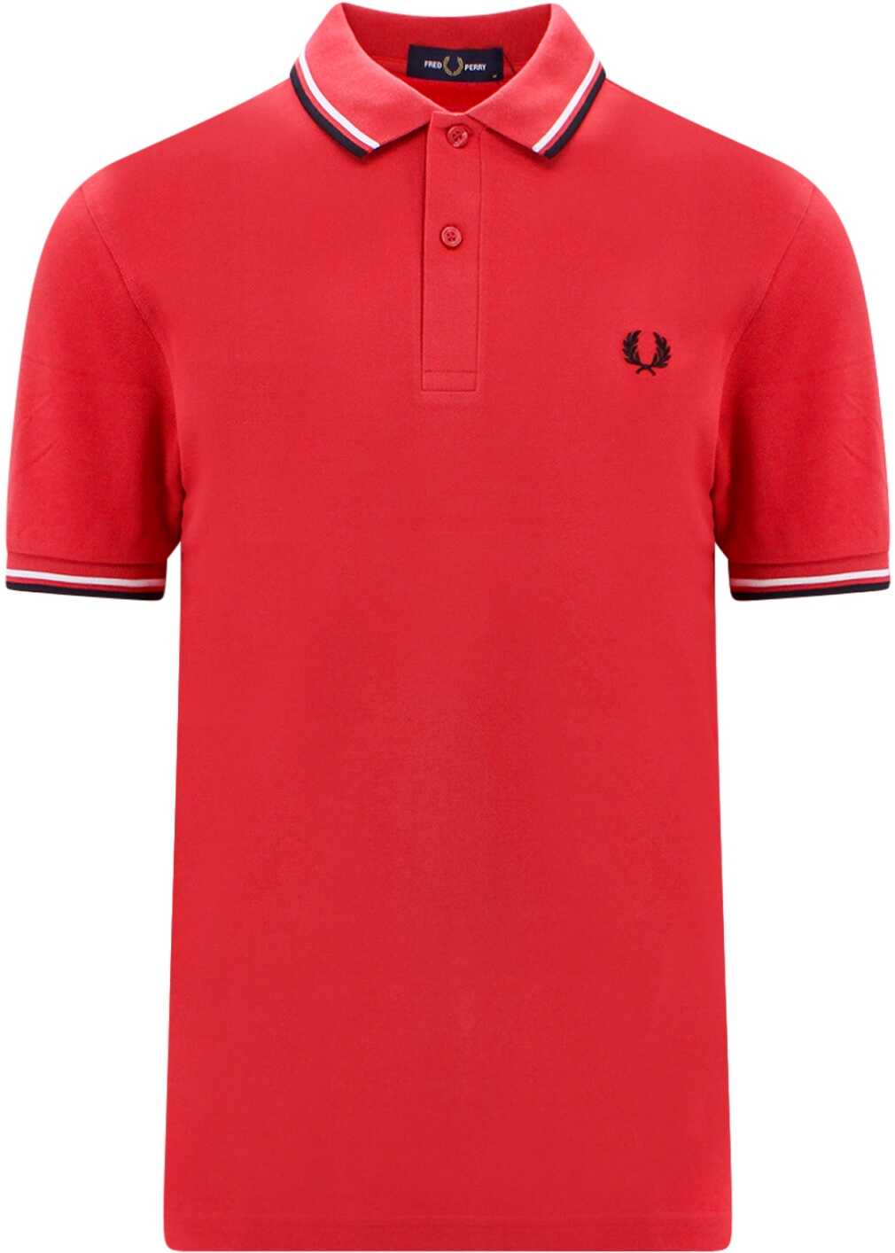Fred Perry Cotton Polo Shirt RED