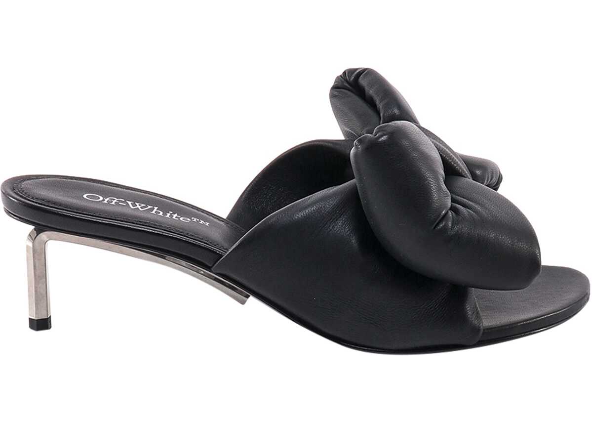 Off-White Leather Sandals BLACK