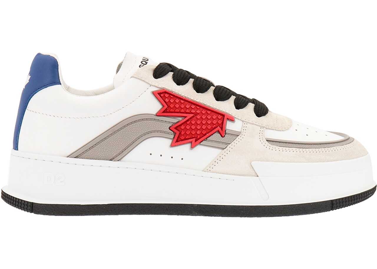 DSQUARED2 Leather Sneakers WHITE