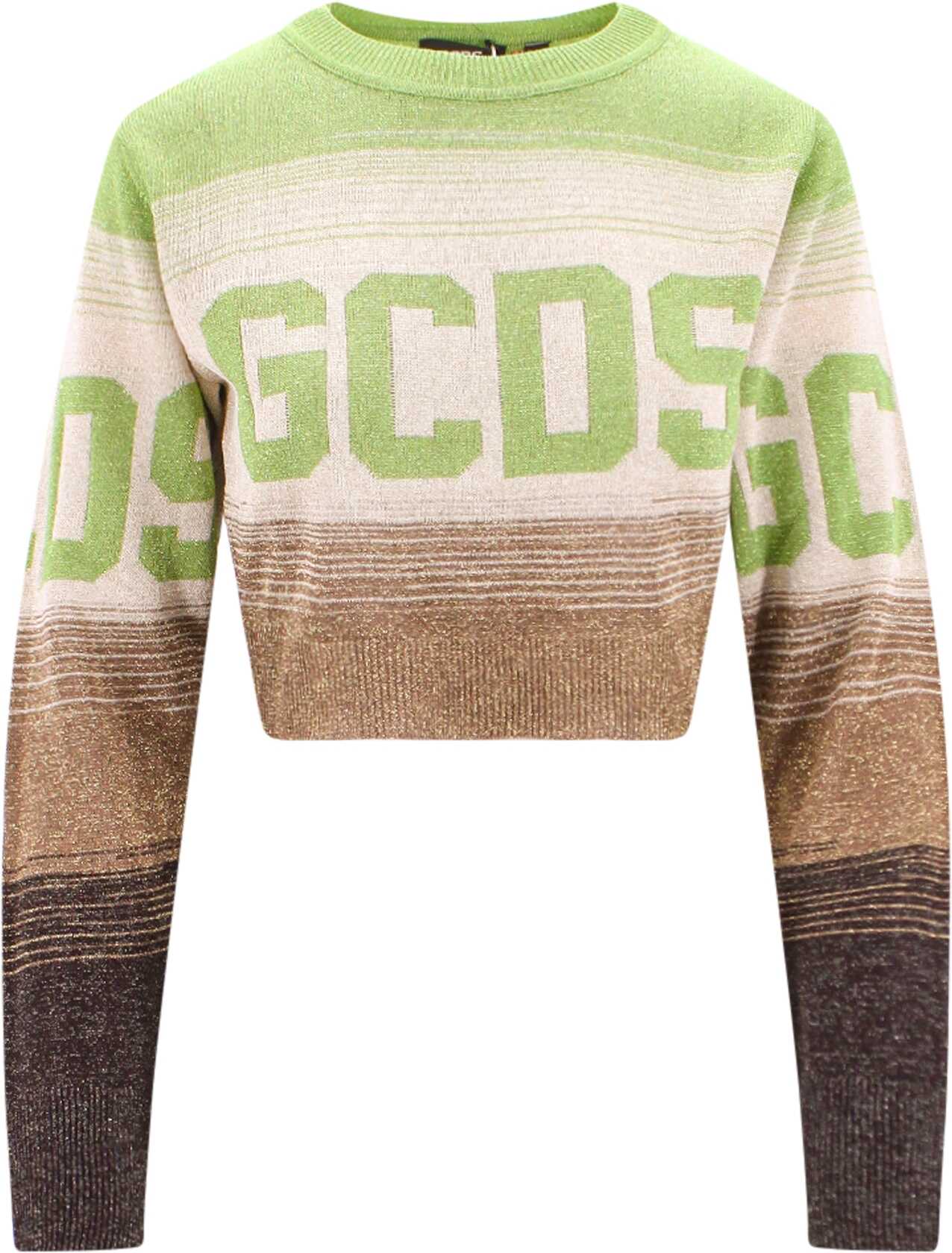 GCDS Viscose Sweater GREEN