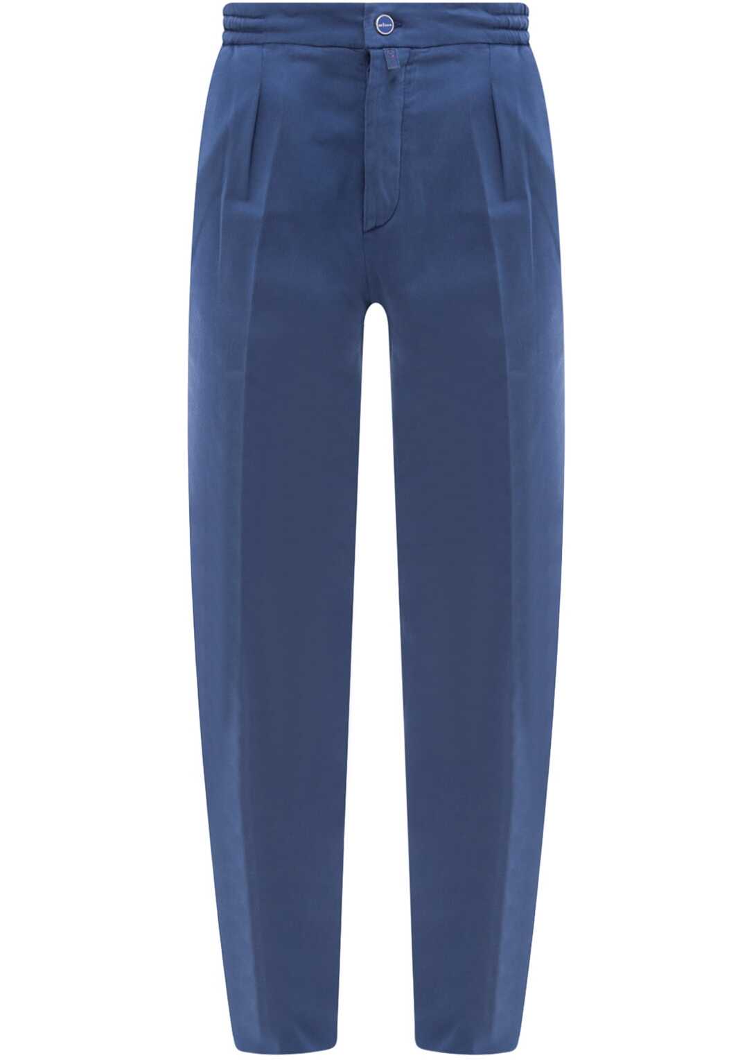 KITON Synthetic Fibers Pants BLUE