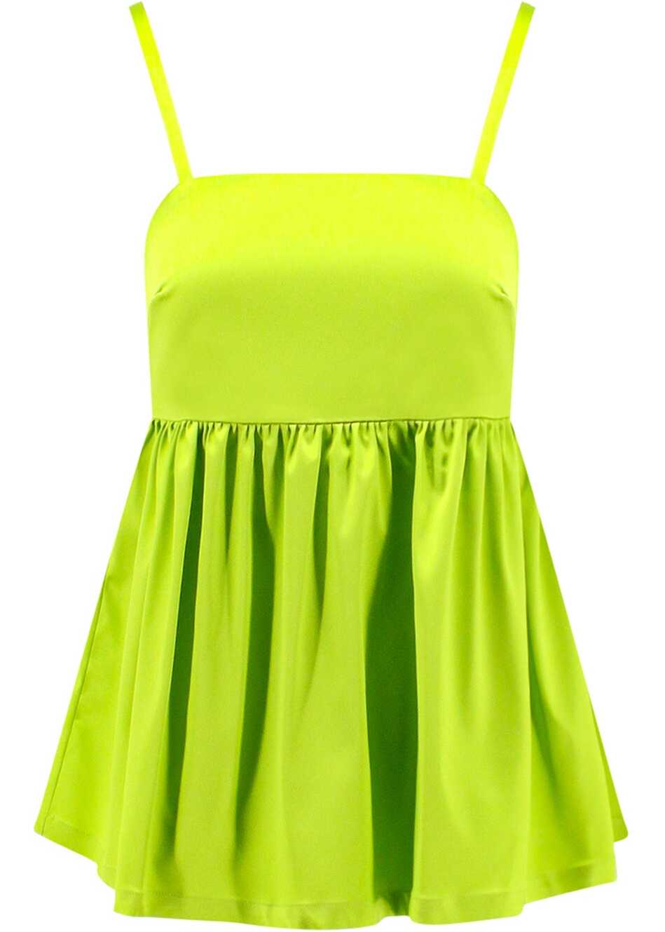 Semi-Couture Acetate Top GREEN