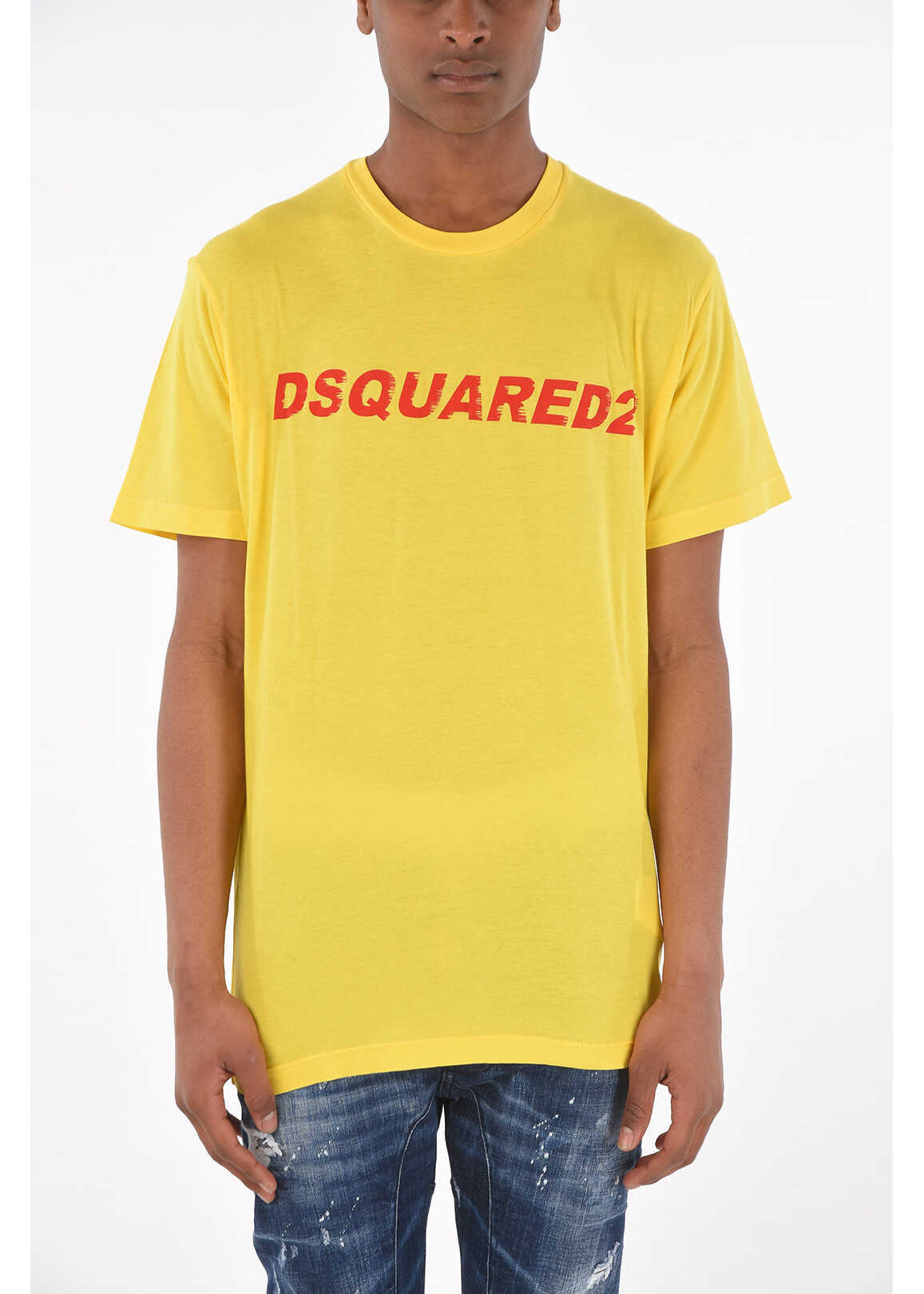 DSQUARED2 Logo Printed Cool Fit T-Shirt* Yellow