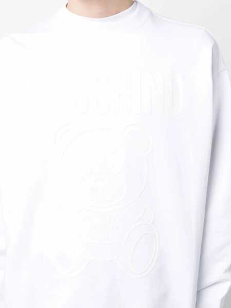 Bluze de trening Moschino Teddy Sweatshirt WHITE Barbati (BM 9928028) 5