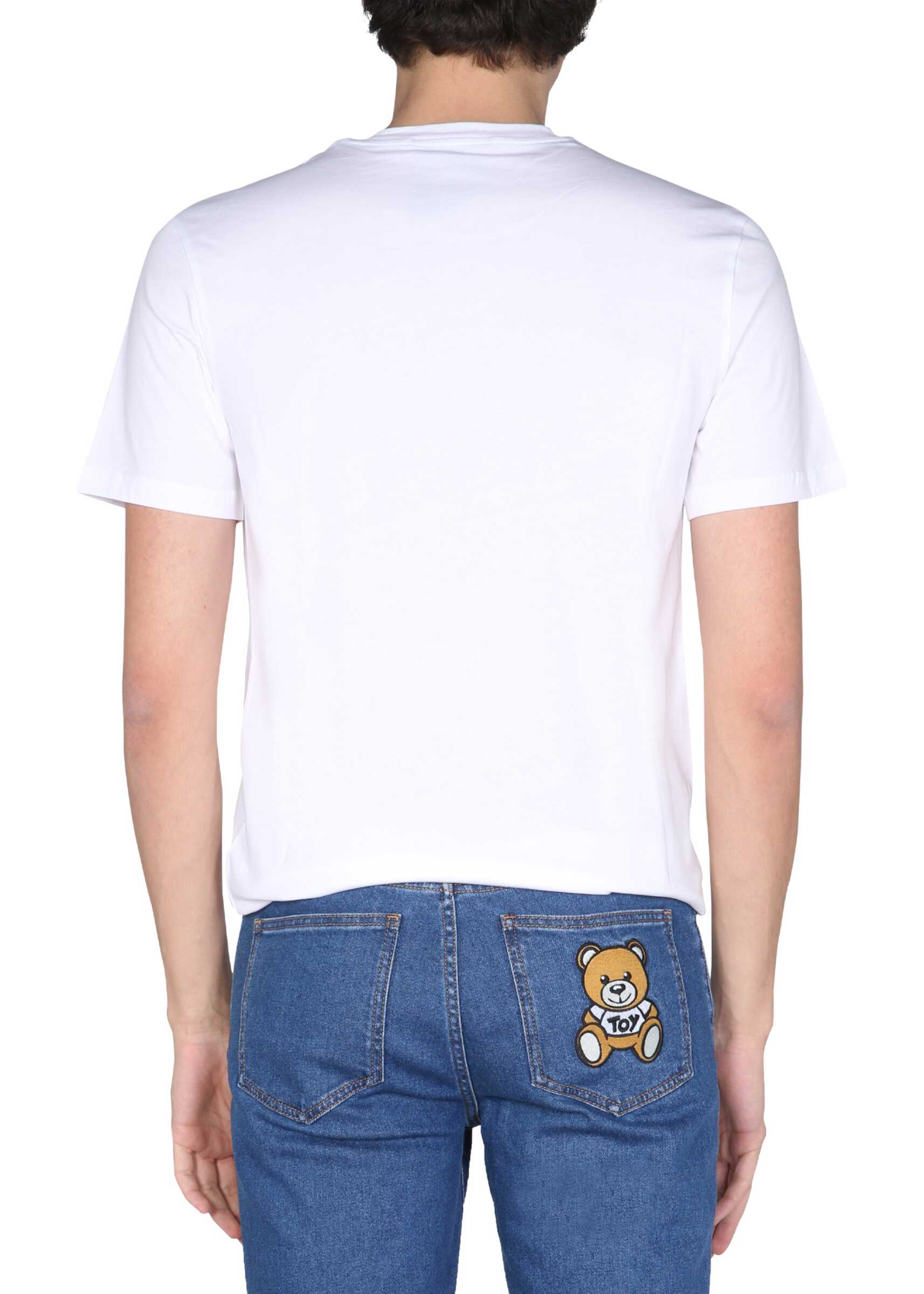 Moschino Logo Print T-Shirt WHITE