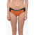 Karl Lagerfeld Two-Tone Sport Bikini Bottom With Logoed Elastic Band On The Orange