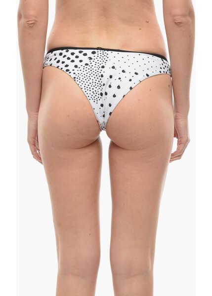 Bikini Karl Lagerfeld Two-Tone Dots Bottom Bikini Black & White Femei (BM 9929273) 3