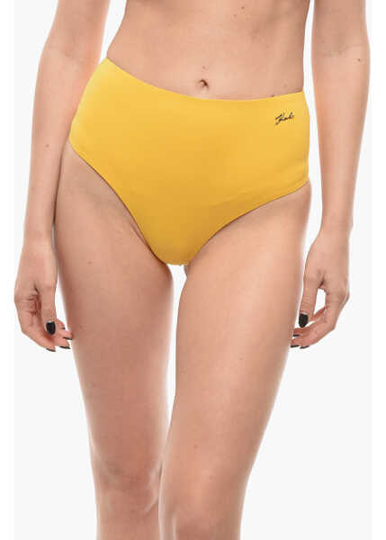 Bikini Karl Lagerfeld Solid Color Bikini Bottom Yellow Femei (BM 9929378) 1
