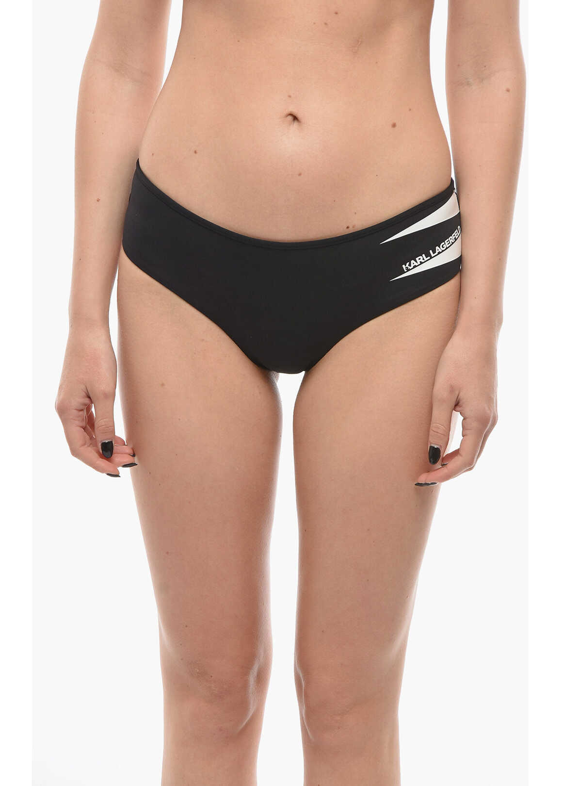 Bikini Karl Lagerfeld Bottom Bikini Tribal With Contrasting Details Black  Femei (BM9929567) - Boutique Mall Romania
