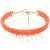 Patou Glass And Brass Bead Necklace ORANGE