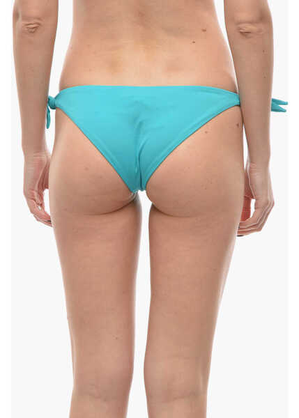 Bikini Karl Lagerfeld Solid Color Tie-Side Bikini Bottom Light Blue Femei (BM 9929888) 3