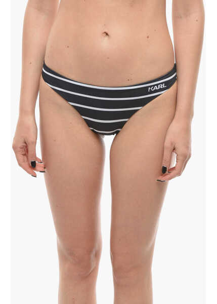 Bikini Karl Lagerfeld Striped Bikini Bottom Black Femei (BM 9929897) 1