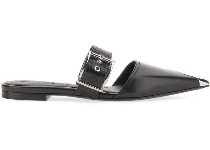 Alexander McQueen Leather Sandals BLACK