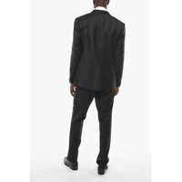 Costume CORNELIANI pentru Barbati - Costume CORNELIANI 17,75 Microns Super Wool Ceremony Academy Smoking Black Barbati (BM 9940106) - B-mall.ro