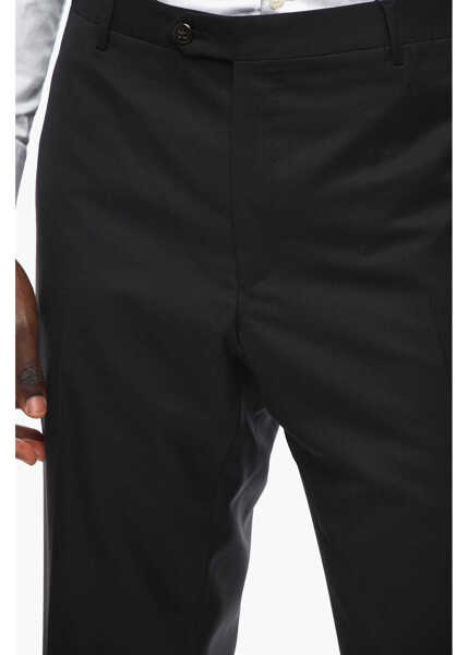 Pantaloni eleganti CORNELIANI 17,75 Microns Wool Leader Pants Black Barbati (BM 9940154) 2