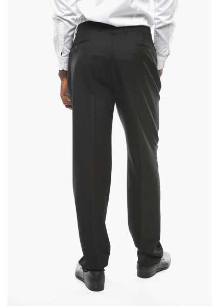 Pantaloni eleganti CORNELIANI 17,75 Microns Wool Leader Pants Black Barbati (BM 9940154) 4