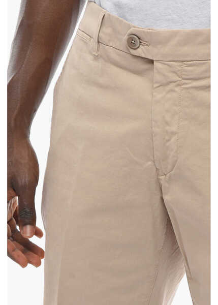 Pantaloni casual CORNELIANI Id Stretchy Cotton Chinos Beige Barbati (BM 9940160) 2