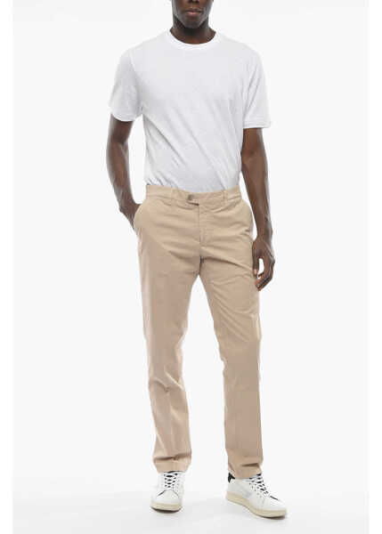 Pantaloni casual CORNELIANI Id Stretchy Cotton Chinos Beige Barbati (BM 9940160) 3