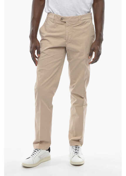 Pantaloni casual CORNELIANI Id Stretchy Cotton Chinos Beige Barbati (BM 9940160) 1