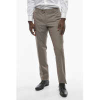 Pantaloni eleganti Virgin Wool Blend Academy Pants With Flush Pockets Barbati