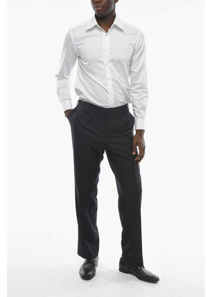 Pantaloni eleganti CORNELIANI Mid Rise Leader Pants Blue Barbati (BM 9940220) 3