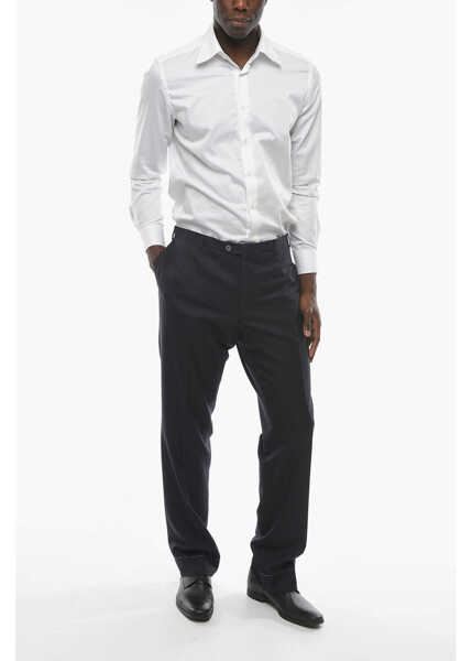 Pantaloni eleganti CORNELIANI Extra-Fine Virgin Wool Trousers Leader Blue Barbati (BM 9940583) 3