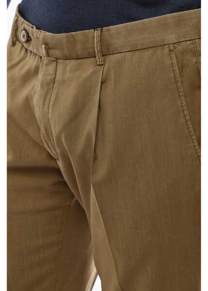 Pantaloni eleganti CORNELIANI Wool Dyed Pleated Pants Beige Barbati (BM 9940610) 3