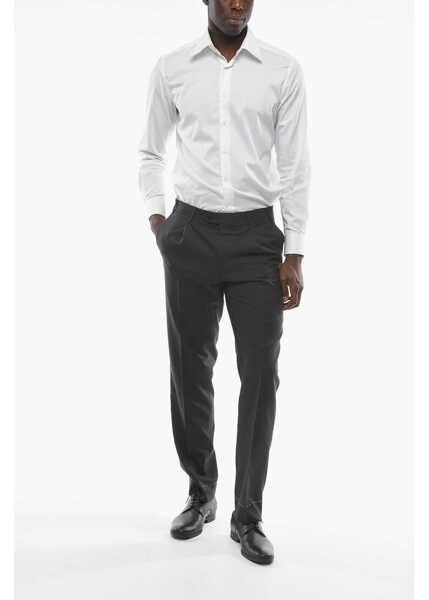 Pantaloni eleganti CORNELIANI Four Pocket Leader Pants Gray Barbati (BM 9940640) 4