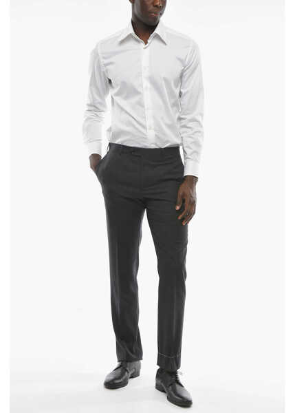 Pantaloni eleganti CORNELIANI Virgin Wool Mantua Pants Gray Barbati (BM 9940646) 4