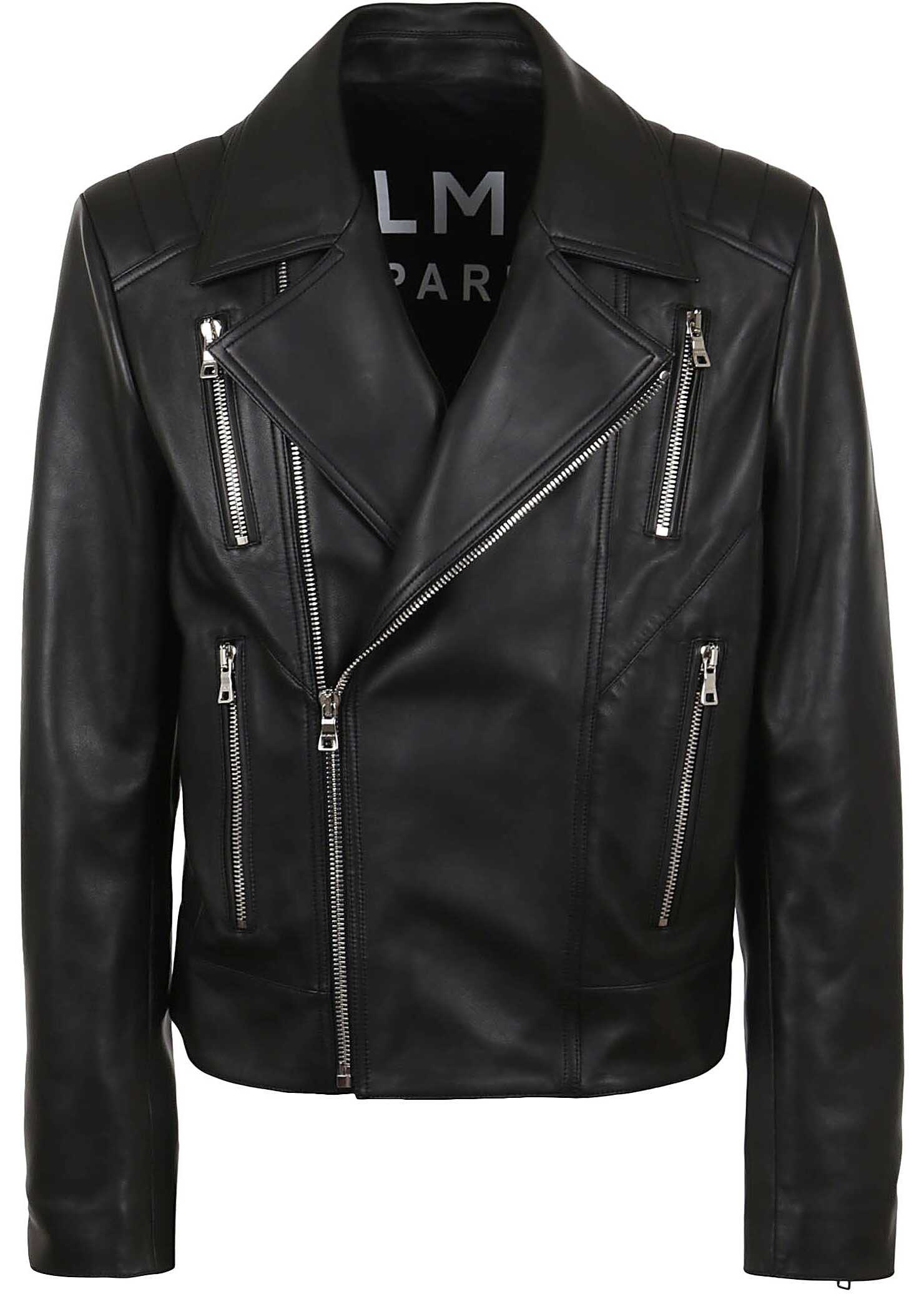 Balmain Leather Jacket BLACK