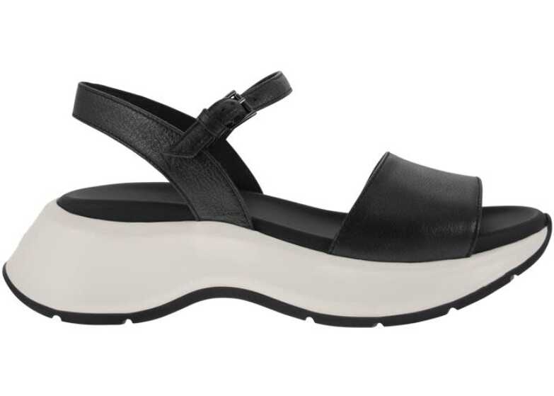 Hogan Leather Sandals BLACK